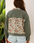 Evelyn Retro Floral Patchwork Shirt