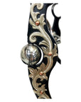 Pro Series 7" Black Steel Sheridan Flat Cheek with 5 1/2" Chain Port Bit