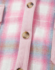 Sophia Corduroy Flap Patchwork Shacket