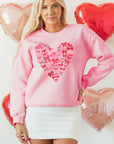 Genevieve Heart Valentines Day Pullover