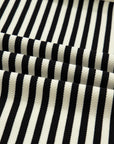 Stripe Textured Pullover Top and Mini Skirt Set