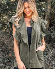 Abigail Bay Ruffled Patchwork Jacket