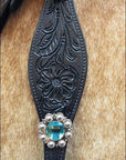 HILASON Western Horse Headstall Breast Collar Set Tack Genuine American Leather