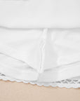 Plus Size Boho Frilled Elastic Waist Shorts