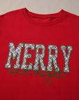 Paulina Bow Decor Christmas Sweatshirt