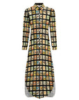 Baha Ranch Vintage Cowboy Collage Western Shirt Dress Duster