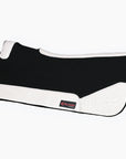 Western Wool Felt Horse Saddle Pad W/ White Alligator Print Leather
