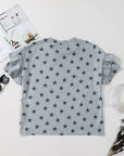 Star Ruffle Tiered Short Sleeve T-Shirt