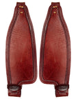 Hilason Leather Saddle Replacement Fender Pair With Hobble Straps Adult