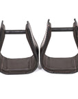 Hilason Western Saddle Dark Brown Leather Covered Horse Saddle Stirrups