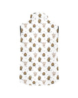 Baha Ranch Cactus and Highland Cow Puffy Vest