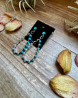 Kingman Turquoise Dangle Earrings – Sterling Silver, Lightweight, USA Made