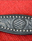 HILASON Western Horse One Ear Headstall Bridle American Leather Crocodile | Headstall for Horses Western | Horse Headstall | Western Headstalls for Horses | Headstalls for Horses | Western Headstall