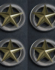 Western Screw Back Concho 1.5 In Silver Gold Star Saddle Cowgirl Hilason