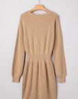 Zariah Embellished Keyhole Ribbed Sweater