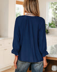 Soraya Flounced Bracelet Sleeve Blouse