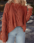 Willaira Slouchy Textured Knit Sweater