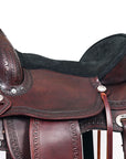 HILASON Western Horse Saddle American Leather Flex Tree Trail & Pleasure Chocolate Brown