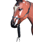 Classic Equine Horse Nylon Body Uv Resistent Rawhide Noseband Halter Purple