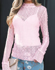Sunny Sheer Lace top Long Sleeve Top