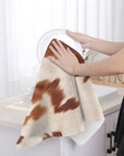 Cow Print Set of 2 Dish Towels made in America Kitchen Towels