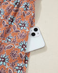 Alia Floral Contrast Collared Shirt