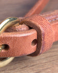3/4" Hilason Hermann Oak Leather Chicago Screw Cheeks Horse Browband Headstall