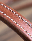 3/4" Hilason Hermann Oak Leather Chicago Screw Cheeks Horse Browband Headstall