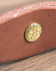 Hilason Hermann Oak Leather Chicago Screw Cheek Horse Knotted Browband Headstall