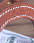 Hilason Hermann Oak Leather Quick Change Cheek Horse One Year Browband Headstall