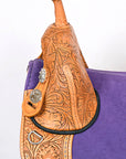 Hilason Western Horse Treeless Trail Barrel American Leather Saddle