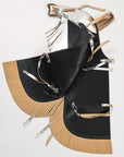 Hilason Western Leather Kids Junior Youth Pro Rodeo Bull Riding Chaps