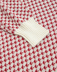 Dotted Colorblock Lantern Sleeve Sweater