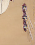 HILASON Handcrafted Working Genuine Leather Chinks Tan | Handmade Chaps Western Riding for Adults Hand Tooled Adult