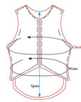 HILASON Equestrian Horse Vest Safety Protective Vest Adult Eventing Red