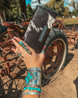 The Elva (Black Leather) Wallet a Haute Southern Hyde by Beth Marie Exclusive