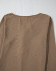 Khaleesi anglaise Broider Ribbed Long Sleeve Top