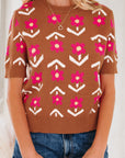 Karla Short Puff Sleeve Sweater