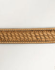 HILASON Western Genuine Leather Belt for Men Women Cowboy Cowgirl Handmade Unisex Full Grain Heavy Duty Tooled Belt for Jeans