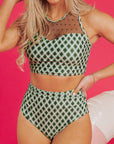 Sasha Patchwork High Waisted Bikini