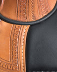 Hilason Western Horse Treeless Trail Saddle Genuine American Leather Tan