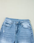 Dream Slit Leg Straight Jeans