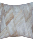Hilason Cowhide Leather Hair-On Patchwork Cushion Pillow Cover