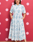 Plus Size Floral Paisley Tiered Maxi Dress