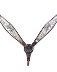 Hilason Western Horse Breast Collar Headstall American Leather Angel Wings