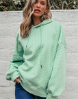 Promise Textured Baggy Solid Hoodie