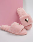 Alaina Open toe Plush Slippers