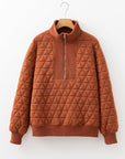 Yavita Half Zipped Loose Sweatshirt