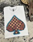Checkered Spade TEE or CREWNECK