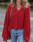 Evelyn Knit Drop Shoulder Sweater